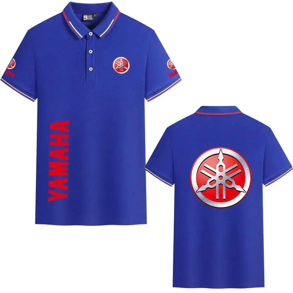 motorcycle Racing collared Yamaha POLO shirt cycling suit for men and women summer top short-sleeved T-shirt motogp fan clothing