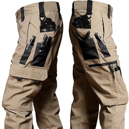 New Tactical Work Pants Men Outdoor Cargo Trousers Multi-pocket Waterproof Pant Autumn Spring Outdoor Workwear Hiking Trousers