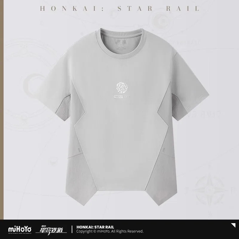 [Genuine] miHoYo Game Firefly T-shirt Honkai Star Rail Firefly Theme Cotta Tops T-shirt Neutral Clothing Cosplay Halloween Gifts