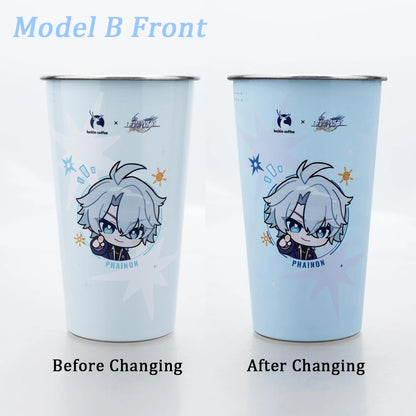 Coffee Co branded Color Changing Stainless Steel Cold Water Cup Collection Gift In Stock
