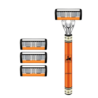 6-layer razor blade, men's stainless steel blade, classic water washed razor, sharp blade for clean shaving