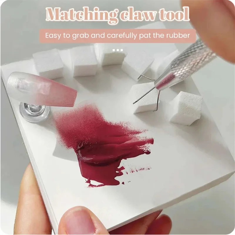 50/150pcs Sponge Gradient Nail Art Stamper Tools Gel Polish Color Gradient Brush Glitter Powder Dotting Pen For Manicure Tools