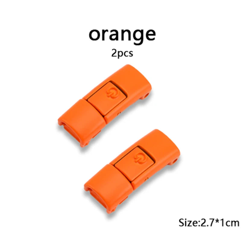 New Colorful Shoelaces Press buckle Metal Shoelace Clip Press Lock Kids Adult Shoes Accessories AF1 Sneaker Kits Metal Laces Tip