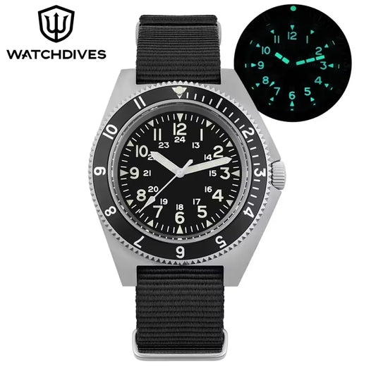 Watchdives WD1972 Quartz Watch Sapphire Luminous Men Watches VH31 Sweep Seconds Movement 20Bar Waterproof Watches with Gift Box