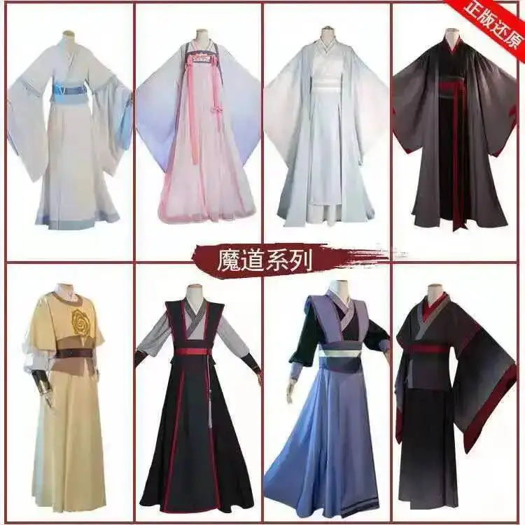 Wangji Wuxian Wei Jin Cheng Jiang Ling Yanli Lan Jiang Grandmaster Of Demonic Cultivation Han Fu Halloween Cosplay Costume