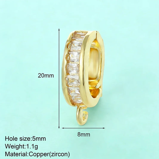 5pcs Fashion Bikini Button Charms Pendant For Jewelry Making Supplies Zircon Diy Earrings Bracelet Necklace Keychain Wholesale