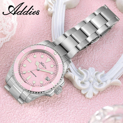 ADDIES 36mm 50m Waterproof Women's Watches Famous Brand Stainless Steel Quartz Woman Watch BGW9/C3 Super Luminous Watch Gift New