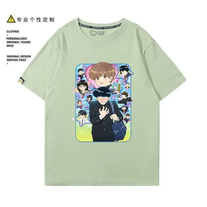Go for It, Nakamura! Nakamura Okuto Hirose Aiki T-Shirt Cartoon Printed Top Summer Anime Cosplay Outfit Gift Men Women Halloween