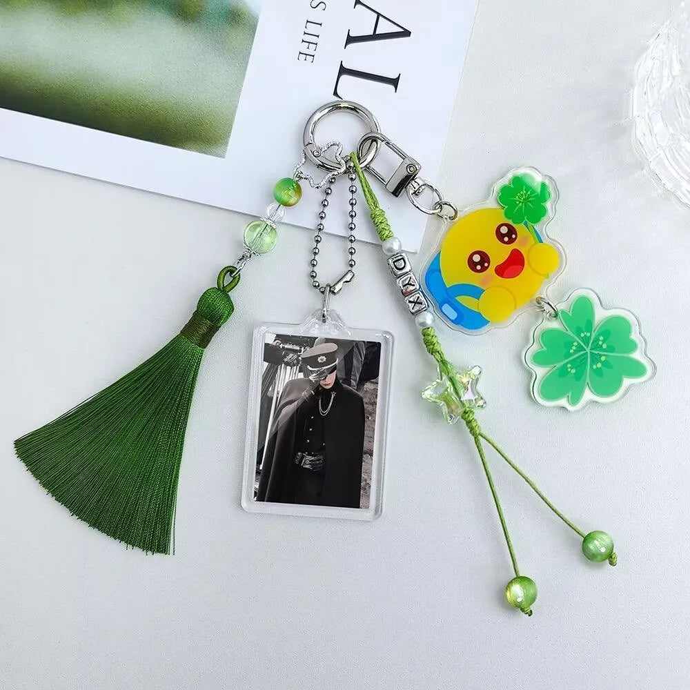 Ding Yuxi's double-sided original Haitang flower pendant backpack, customized keychain, birthday gift, concert support,