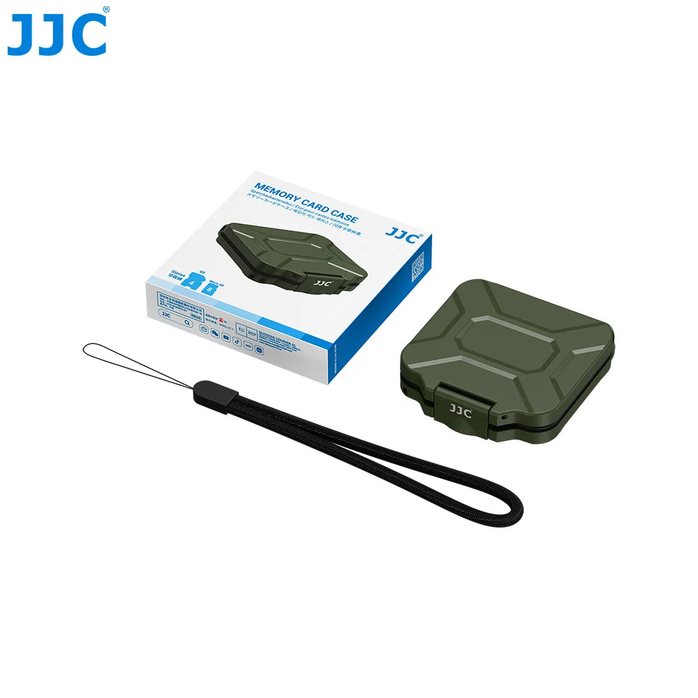 JJC Memory Card Case for 8 TF Card MicroSD Card 4 SD Card Memoria Card Storage Case Shell Organizer Ultra-Thin Waterproof