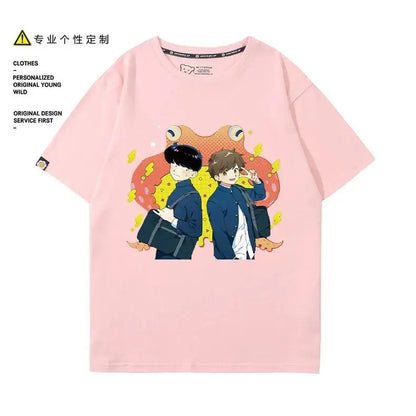 Go for It, Nakamura! Nakamura Okuto Hirose Aiki T-Shirt Cartoon Printed Top Summer Anime Cosplay Outfit Gift Men Women Halloween