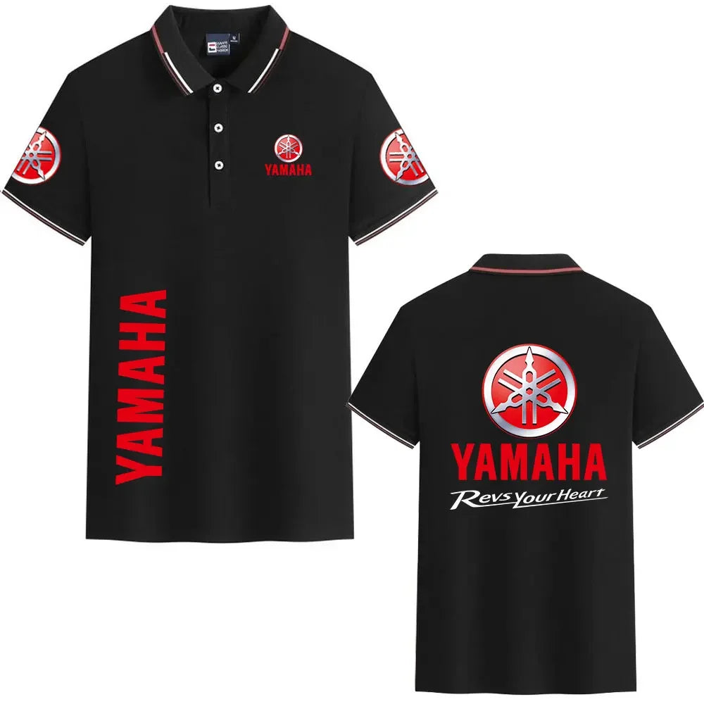 motorcycle Racing collared Yamaha POLO shirt cycling suit for men and women summer top short-sleeved T-shirt motogp fan clothing