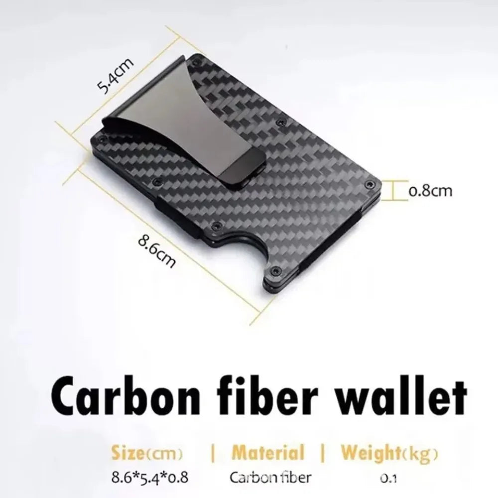 Aluminum Alloy Rfid Blocking Card Holder Ultra Slim Anti Theft Metal Wallet Minimalist Credit Card Case Portable Storage Pouch