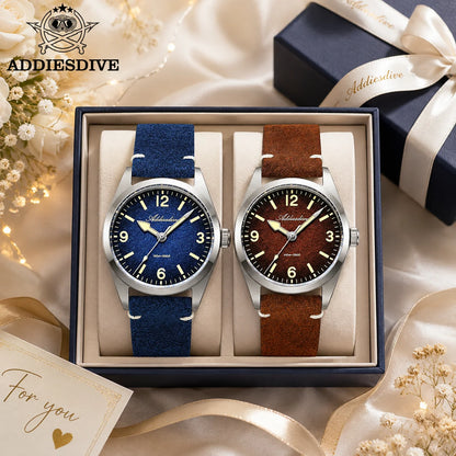 ADDIESDIVE 36MM 200M Waterproof Sapphire Glass Watches C3 Retro Super Luminous 316L Stainless Steel Women's Quartz Wristwatches