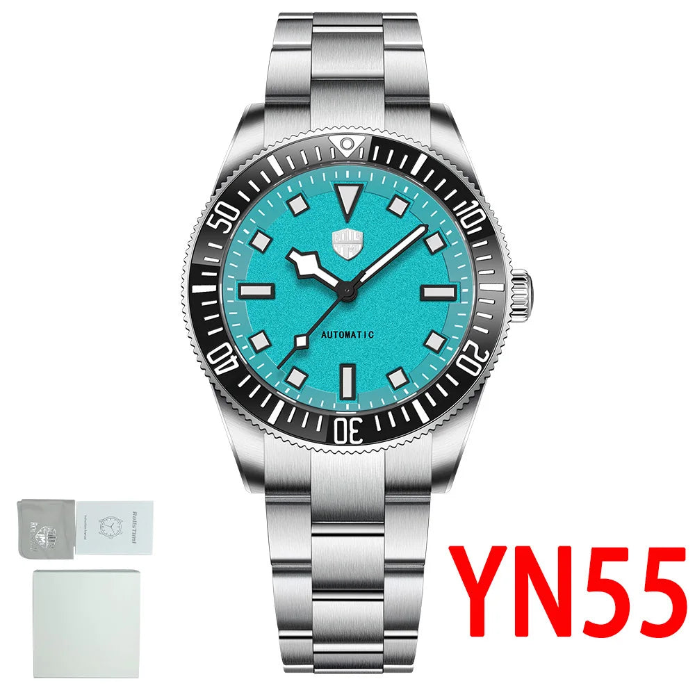 2026 new Rollstimi men's watches luxury automatic watch men's mechanical watch top sapphire stainless steel 10BAR watch luminous