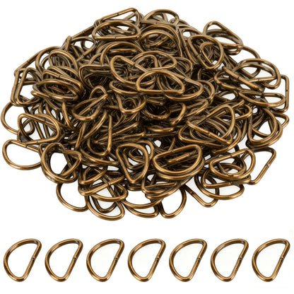 30/60/100Pcs D-ring buckle stainless steel semi-circular D-ring adjustable hardware bag belt process DIY accessories