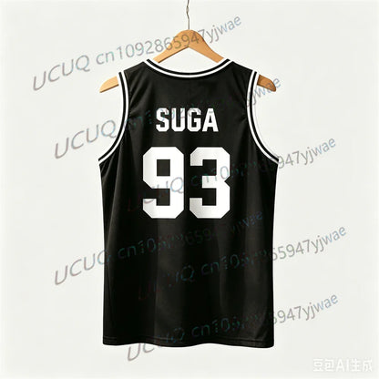 KPOP Concert Outfits JUNGKOOK Basketball Jersey Tank Top Breathable Sports Vest Casual Sleeveless Top Army Gift Men Women Vest