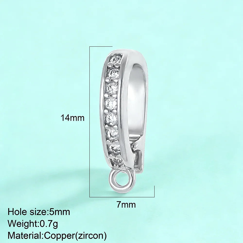 5pcs Fashion Bikini Button Charms Pendant For Jewelry Making Supplies Zircon Diy Earrings Bracelet Necklace Keychain Wholesale
