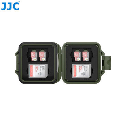 JJC Memory Card Case for 8 TF Card MicroSD Card 4 SD Card Memoria Card Storage Case Shell Organizer Ultra-Thin Waterproof