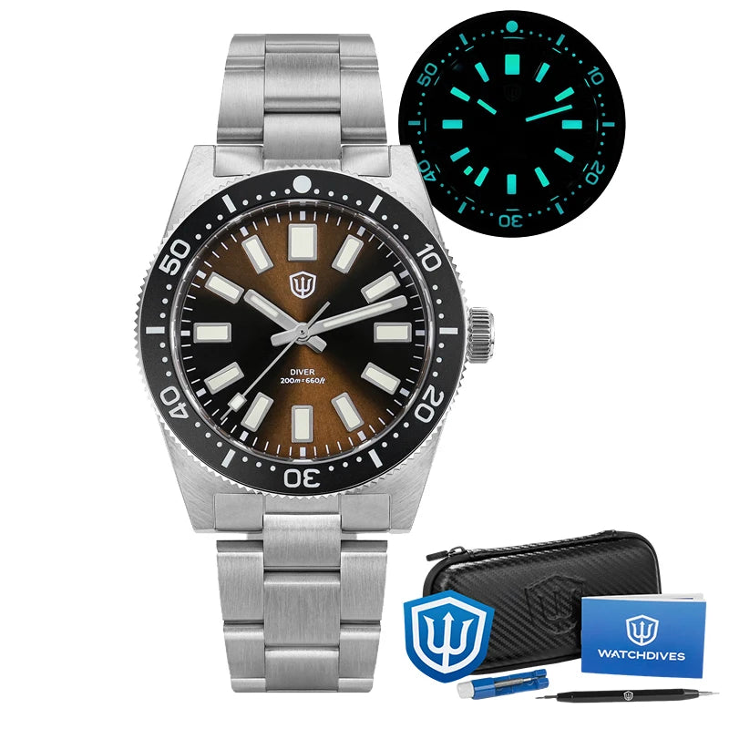 Watchdives WD1965 V2 Quartz Watch Orange Vh31 Movement Bgw9 Luminous Business Watch 20Bar Waterproof Sapphire Wristwatch Gift