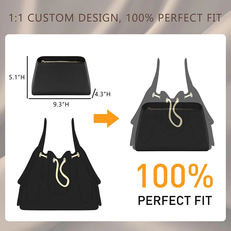 Nylon Bag Organizer Insert For 25bag  Durable Fashion Wateproof Gift Bag Support Storage Inner Modification Bag Accessories