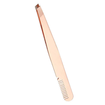 Stainless Steel Round Head Tweezers Eyebrow Tweezers Hair Removal Tweezers Suitable for Men and Woman Gifts