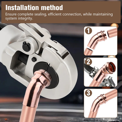 Copper Press-Fit Fittings Leakproof Copper Pipes Welding Connector Multi-Purpose Home Plumbing Accessories
