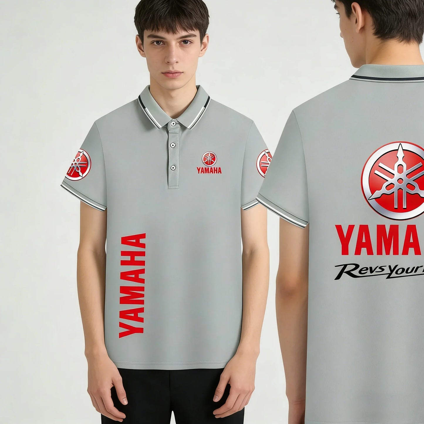 motorcycle Racing collared Yamaha POLO shirt cycling suit for men and women summer top short-sleeved T-shirt motogp fan clothing
