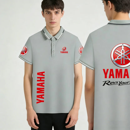 motorcycle Racing collared Yamaha POLO shirt cycling suit for men and women summer top short-sleeved T-shirt motogp fan clothing