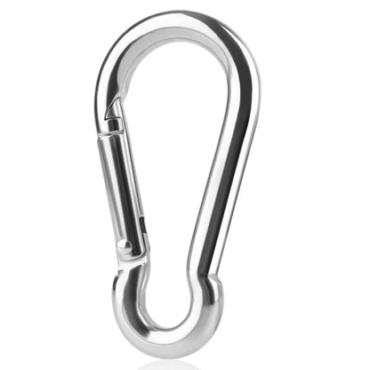 6Pcs/pack 304 Stainless Steel 40-60mm Multifunctional Spring Snap Carabiner Quick Link Lock Ring Hook Jewelry Accessories