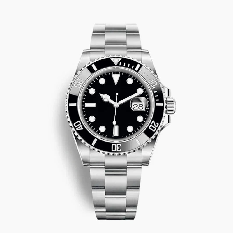 904L Stainless Steel Mens Mechanical Automatic Watches Polished Case Latest Fashion Style Black Blue Gradient Dial Anti Scratch