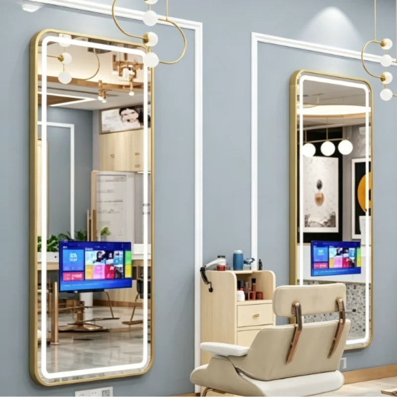 Customize smart mirror Wi-Fi Control With Weather Date Time Display Black Mirror TV Show LED Lighting Smart Wall-Mounted LED