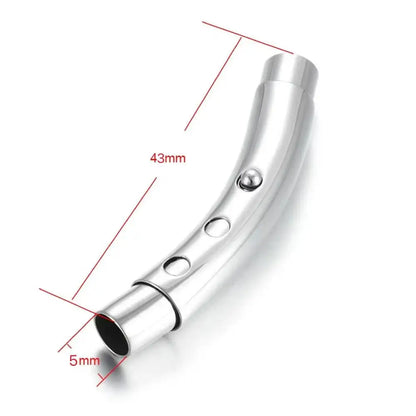 5Pcs Adjustable Stainless Steel Bayonet Clasps 3mm 4mm 5mm 6mm for DIY Leather Cord Bracelet Buckle Jewelry Making Supplies