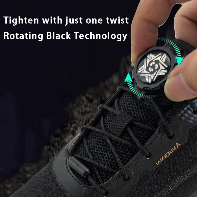 6pcs Set/1 Pair No-Tie Shoe Locks - Rotating Buckles for Sports and Outdoor Shoes - Unisex Quick-Adjust Design - Pre-Installed