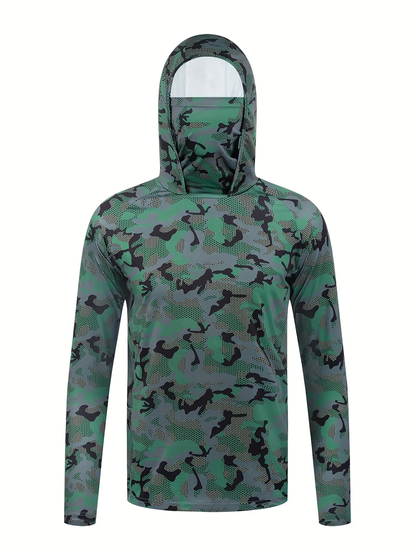 American men's summer creative camouflage graffiti print soft breathable fishing suit long sleeved T-shirt outdoor casual top