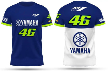 2026 YAMAHA GP Retro Racing Shirt Summer Men Motorcycle Off Road Cycling Suit Loose Large Breathable Speed Drying Sports T-shirt