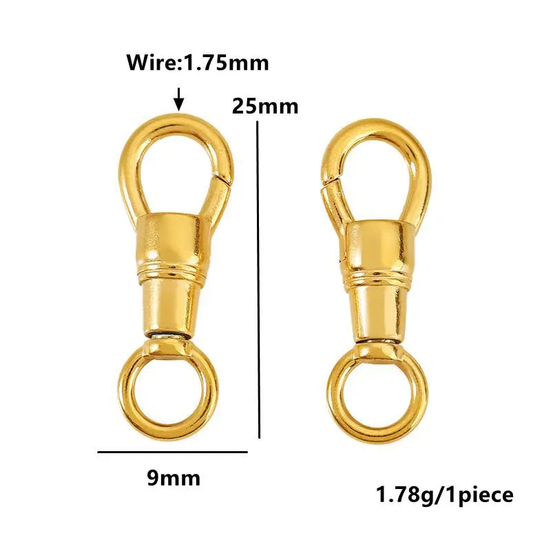 2pcs Stainless Steel Clasp Strong Oval Heart Round Polished Lobster Clasp Hook Connector DIY Necklace Jewelry Making Accessories