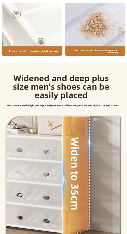 Multi-layer Door-mounted Shoe Hat Rack - Simple Assembly Household Integrated Multi-functional Storage Cabinet for Home Use