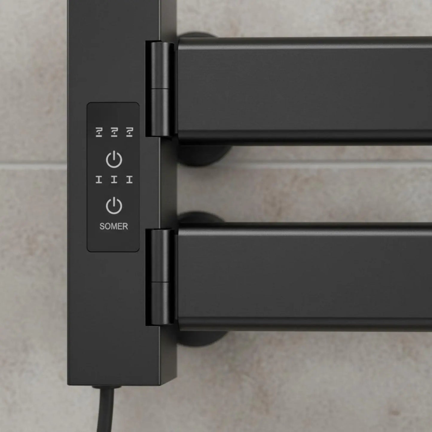Smart Towel Heating Rack Quick Drying Electric Towel Warmer Bathroom Heater Timer Function Home Appliance IPX5 Waterproof