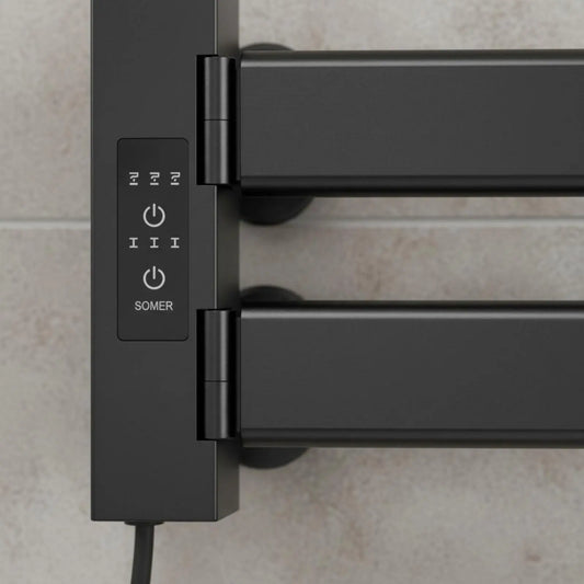 Smart Towel Heating Rack Quick Drying Electric Towel Warmer Bathroom Heater Timer Function Home Appliance IPX5 Waterproof