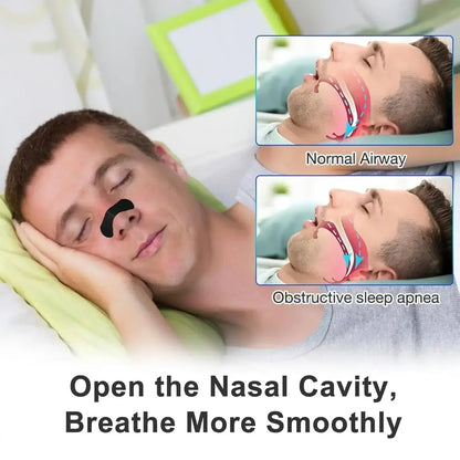 30 60Pieces Anti Snoring Nasal Strips Breathable Physical Nose Expansion Patch Unisex Comfortable Sleep Snoring Relief Care Accessory