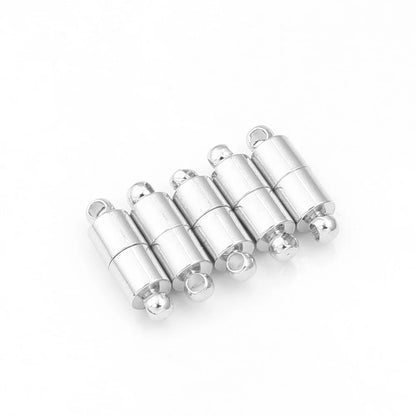 5pcs/lot Strong Magnetic Clasps Copper Plated Magnet End Clasp Connectors For Jewelry Making DIY Leather Cord Bracelets Necklace