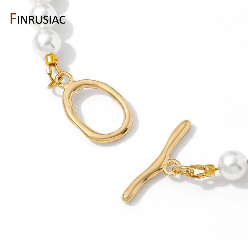 18K Gold Plated Brass Oval/Heart OT Clasps,Bracelet Connector O Toggle Clasps,DIY Bracelet Jewelry Making Findings