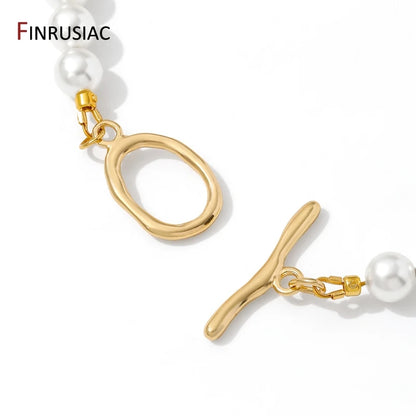 18K Gold Plated Brass Oval/Heart OT Clasps,Bracelet Connector O Toggle Clasps,DIY Bracelet Jewelry Making Findings