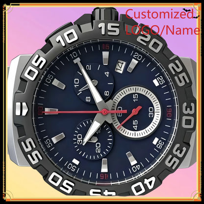 A1212 Store Customized Watches 43mm Men's Sports Watch 904L Stainless Steel Quartz Movement
