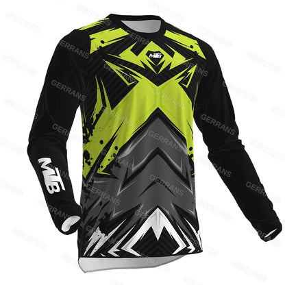 Fashion Sports Long-sleeve Top Outdoor Cycling Motorcycle Shirt Breathable Comfortable Trendy Print Casual Top