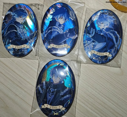 Anime Kyryll Chudomirovich Flins Series Genshin Impact Cartoon Collect Badge Brooch Pin Pendant Bedge Decor Cosplay Gift