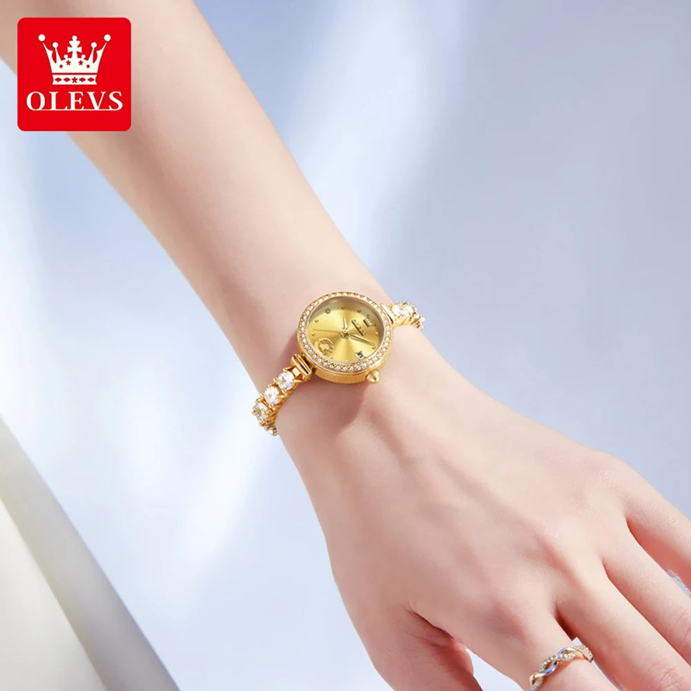 OLEVS 2998 Brand original authentic watch for woman Gift Box Bracelet simple quartz women's Watch
