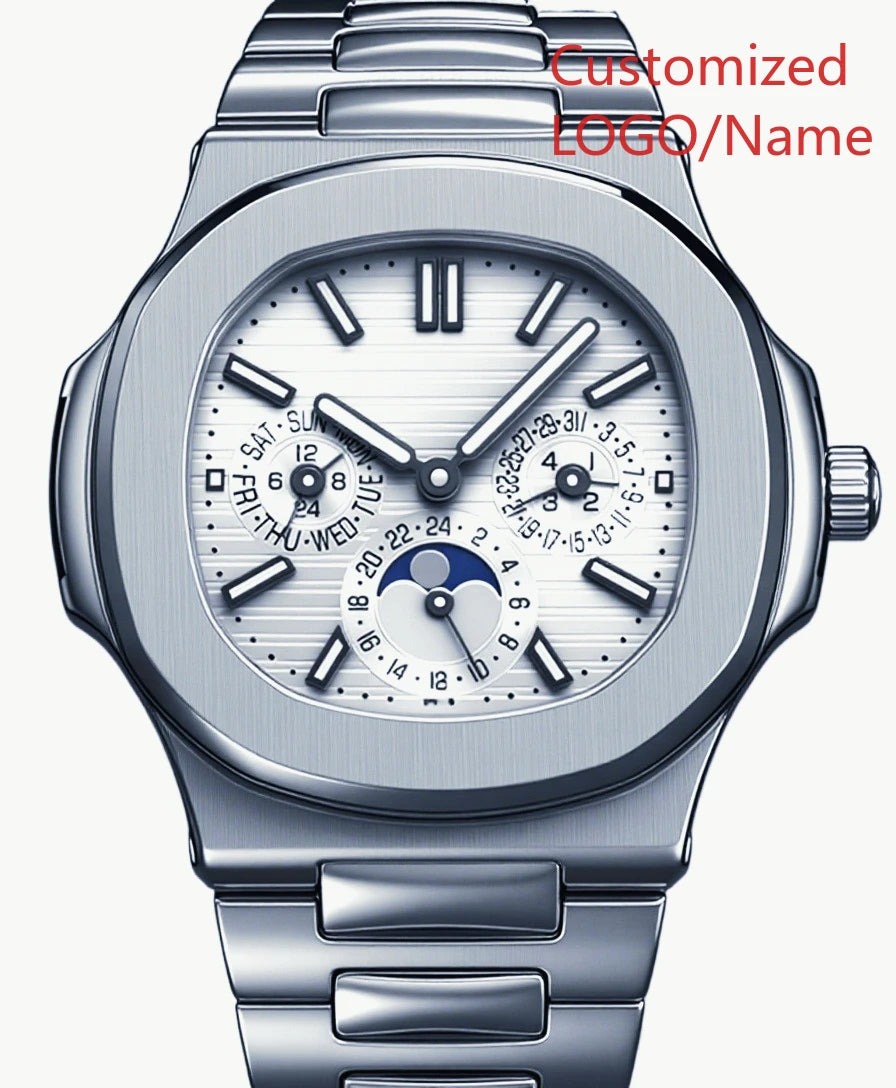 A11 Store Customized Watch 40mm Men's Sport Watch Automatic Mechanical Watches 904L Stainless Steel Black Blue Rubber
