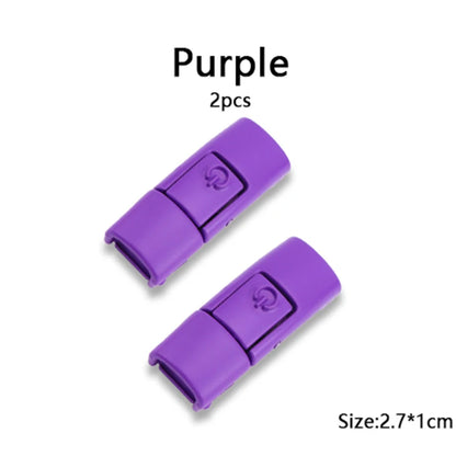 New Colorful Shoelaces Press buckle Metal Shoelace Clip Press Lock Kids Adult Shoes Accessories AF1 Sneaker Kits Metal Laces Tip